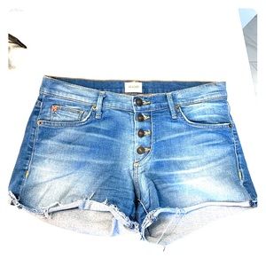 Hudson cut off daisy-dukes. Jean shorts button up